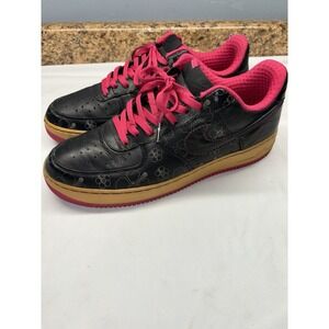 EXTREMELY RARE VINTAGE Size 13 - Nike AF1 Floral Pink Black PRM 315180-001) 2007